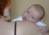 awake on mom's sholder.JPG (18185 bytes)